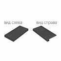 Ступень Italon SURFACE STEEL SCAL.60 ANG.SX / СЕРФЕЙС СТИЛ 60 УГЛ.ЛЕВАЯ