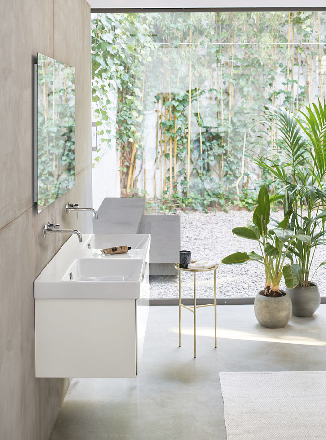 Раковина Catalano Zero 125x50, арт.0121270001, на 2 чаши, без отв. под смеситель, белый глянцевый