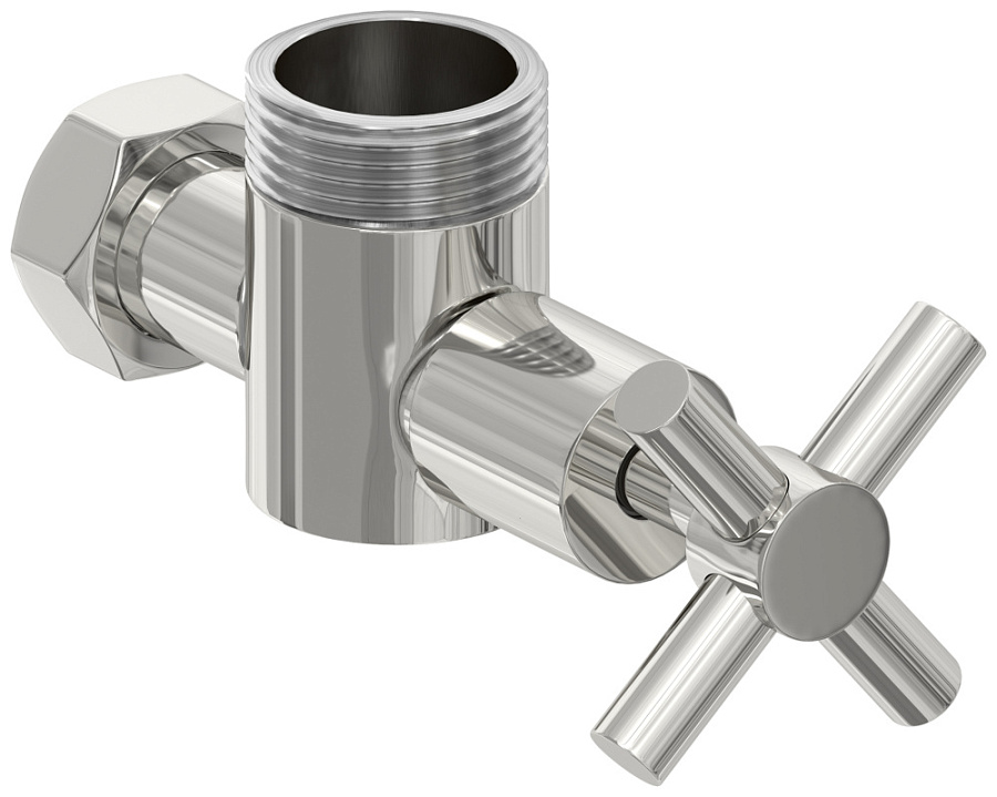 Вентиль Сунержа угловой крест (G 1" НР х G 3/4" НГ)
