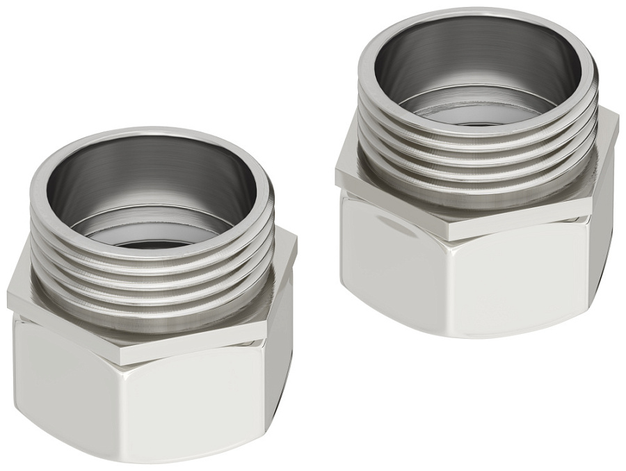 Комплект соединительный Стилье прямой (G 1" НГ х G 1" HP) / 2 шт