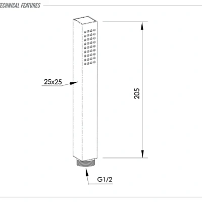 Ручной душ Remer 317SDX, хром