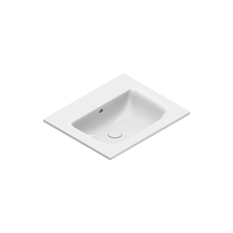 Раковина Catalano Italy 60х50, арт.0720610001, без отв. под смеситель, белый глянцевый