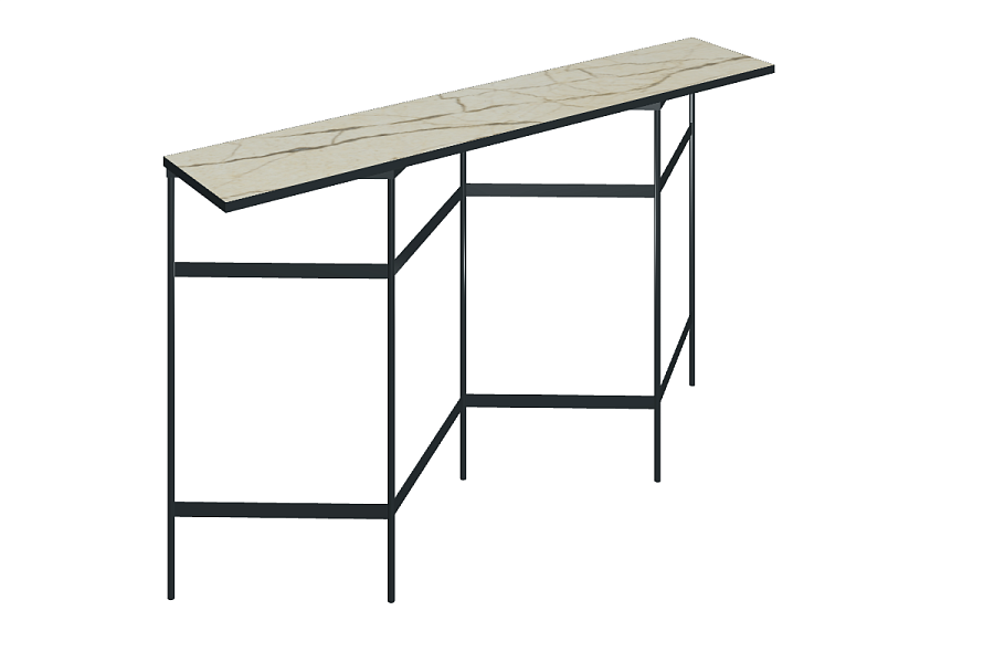 Книжный стеллаж со столешницей из керамогранита Italon Home TRINITY 150х30