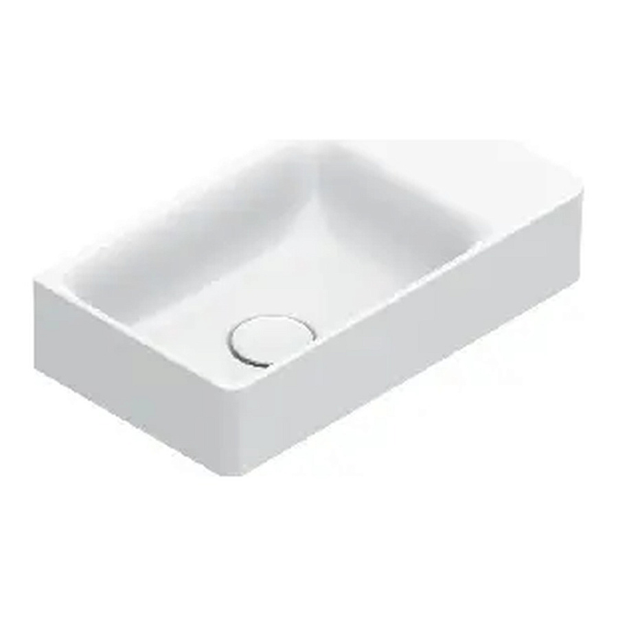 Умывальник асимметричный чаша слева Catalano Elice 0420490001 белый 45*25