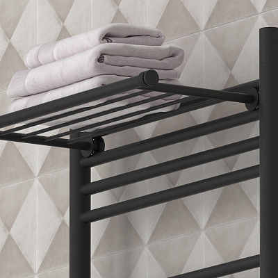 ПОЛКА прямая 4П (L - 370 мм) н/ж для ДР "СУНЕРЖА" (МУАР Темный Титан (РЕ-64)), арт.15-2012-4370