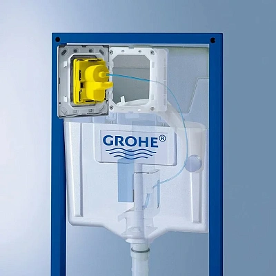 Инсталляция для унитаза Grohe Rapid SL с кнопкой Grohe Skate Cosmopolitan (хром)