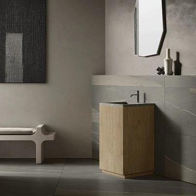 Раковина из керамогранита ITALON HOME Cube Air 50 Wood