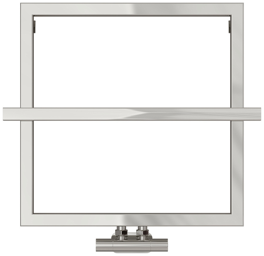 Водяной полотенцесушитель Сунержа Штиль EU50+ 530х530, Без покрытия, арт.00-0256-5353