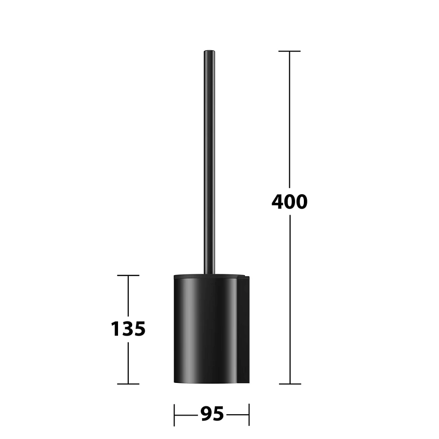 Туалетный гарнитур Keuco Plan 14972370200 черный матовый / черный