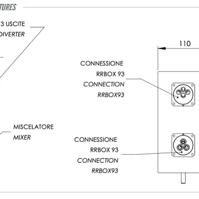 Смеситель для душа Remer X Style X93QKBNO, черный матовый