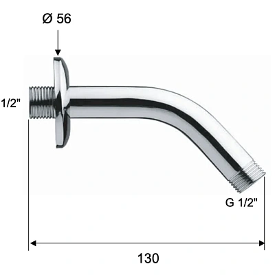 Кронштейн для верхнего душа Remer 342, хром