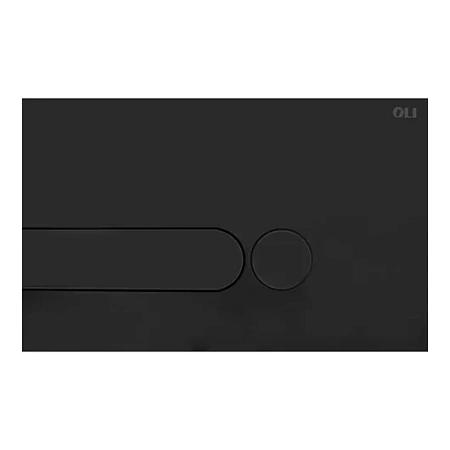 Панель  смыва механическая 670005 черный soft-touch