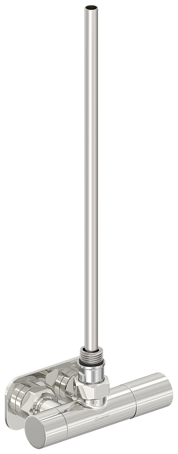 Вентиль 1х1/2" угловой маховик-скрытый EU50 правое (Без покрытия), арт.00-1425-1234