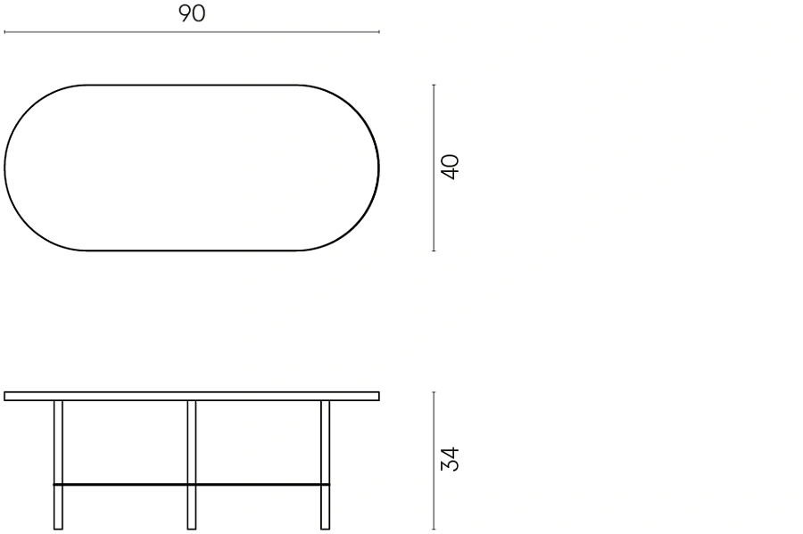 Журнальный столик со столешницей из керамогранита Italon Home LOUNGE 90