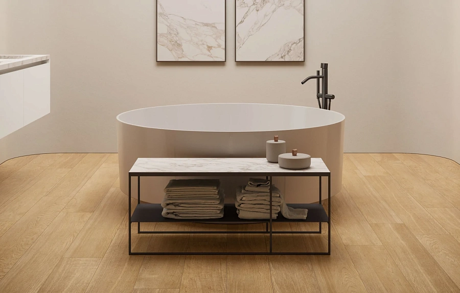 Журнальный столик со столешницей из керамогранита Italon Home SQUARE 100