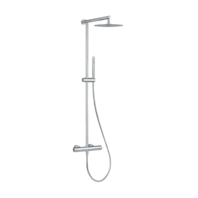 Душевая система термостатическая Remer X Style INOX SSXT37UFM25, нержавеющая сталь