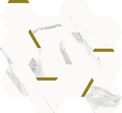 Мозаика Stellaris STATUARIO WHITE MOSAICO CHIC 28.3*32.8