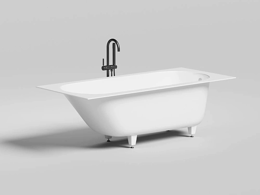 UM12322 Ванна встраиваемая LoveForm LOFO 180x80 Solid Surface белый матовый