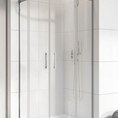 Душевые стенки Radaway Idea PDD 80R*90L, 80 х  90 х 200 см, стекло прозрачное, профиль хром, 387151-01-01