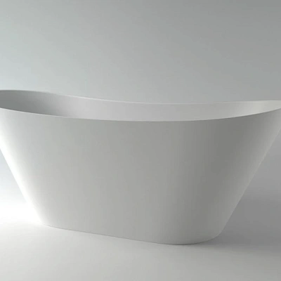 Ванна каменная Holbi Afina Solid Surface 161x66 белый матовый