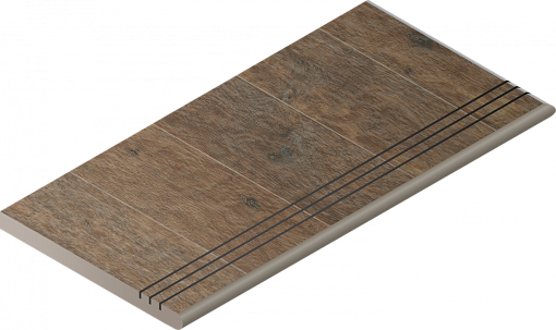 Ступень Italon NL-WOOD PEPPER GRADINO ROUND GRIP 30X60 DX / ПЭППЕР ЗАКРУГ.ГРИП 30X60 ПР