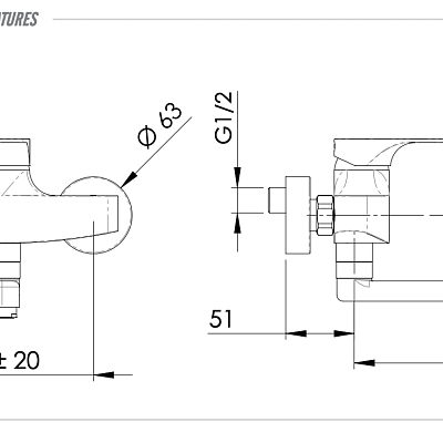 Смеситель для кухни Remer Class Line L41, хром
