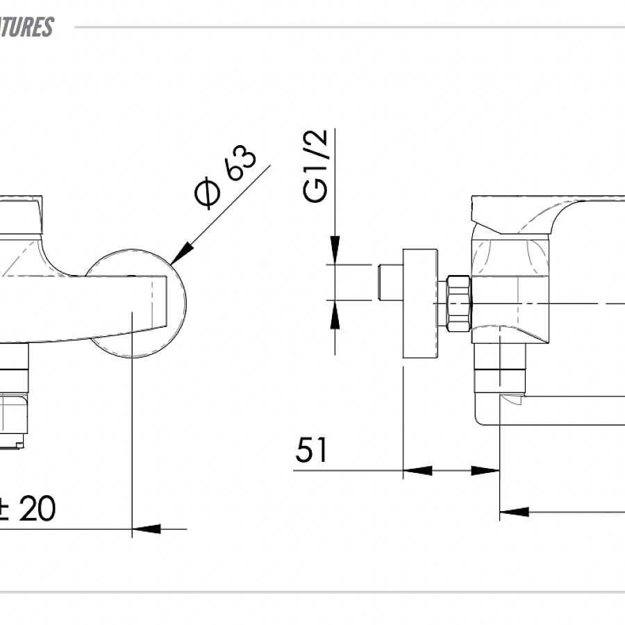 Смеситель для кухни Remer Class Line L41, хром