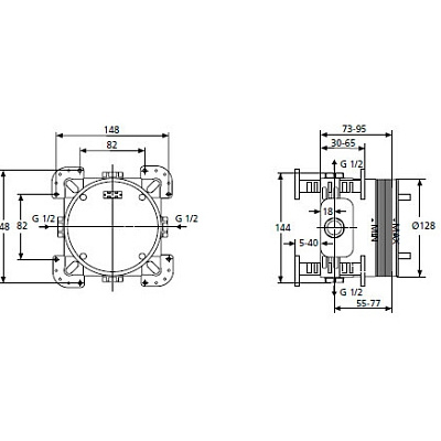Скрытая часть Ideal Standard Active A1000NU