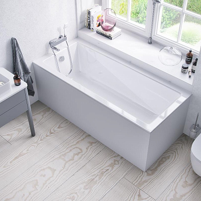 Акриловая ванна Excellent Wave Slim 170х75 с ножками