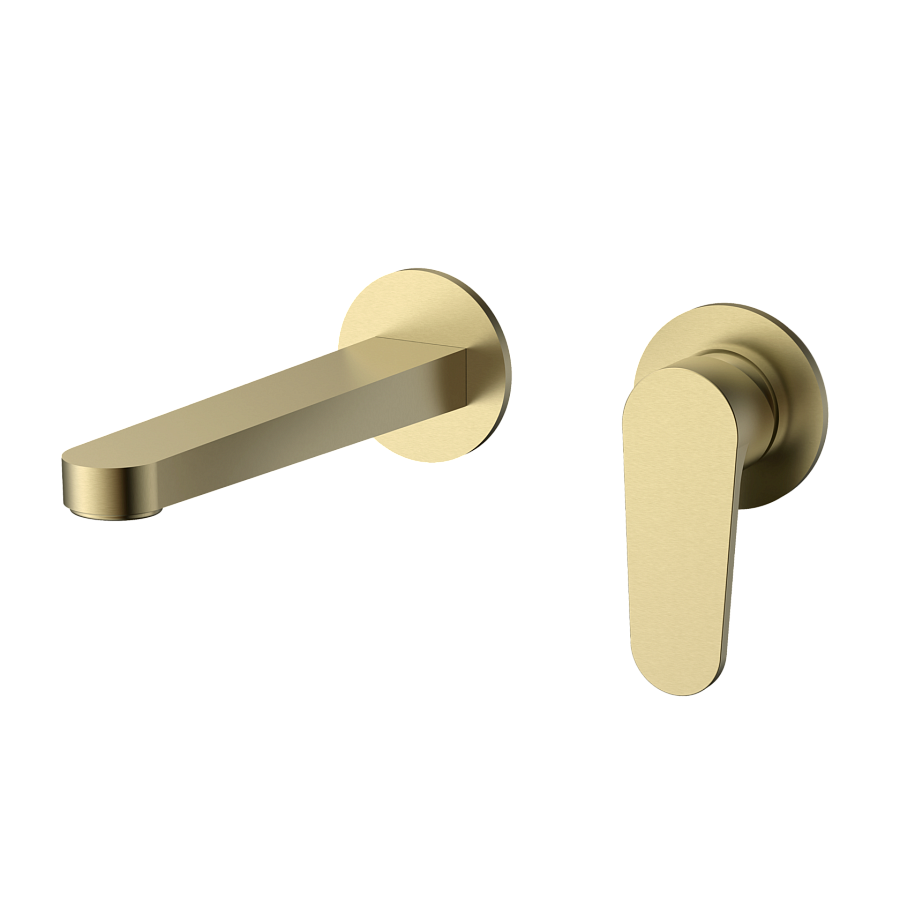 AQM6915MB Novara Смеситель для раковины настенный на 2отв., цвет черный матовый