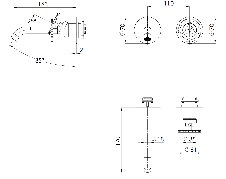 Смеситель для раковины Remer Chrono CH15PWB, хром