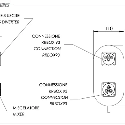 Смеситель для душа Remer X Style X93KBNP, никель брашированный