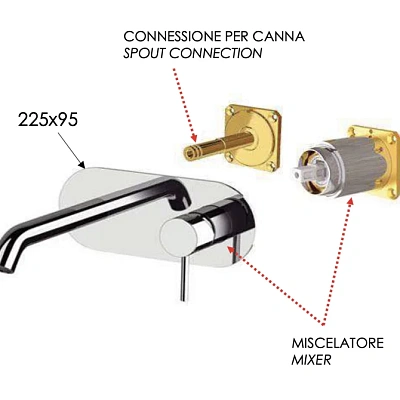 Смеситель для раковины Remer X Style X15KBNO, черный матовый