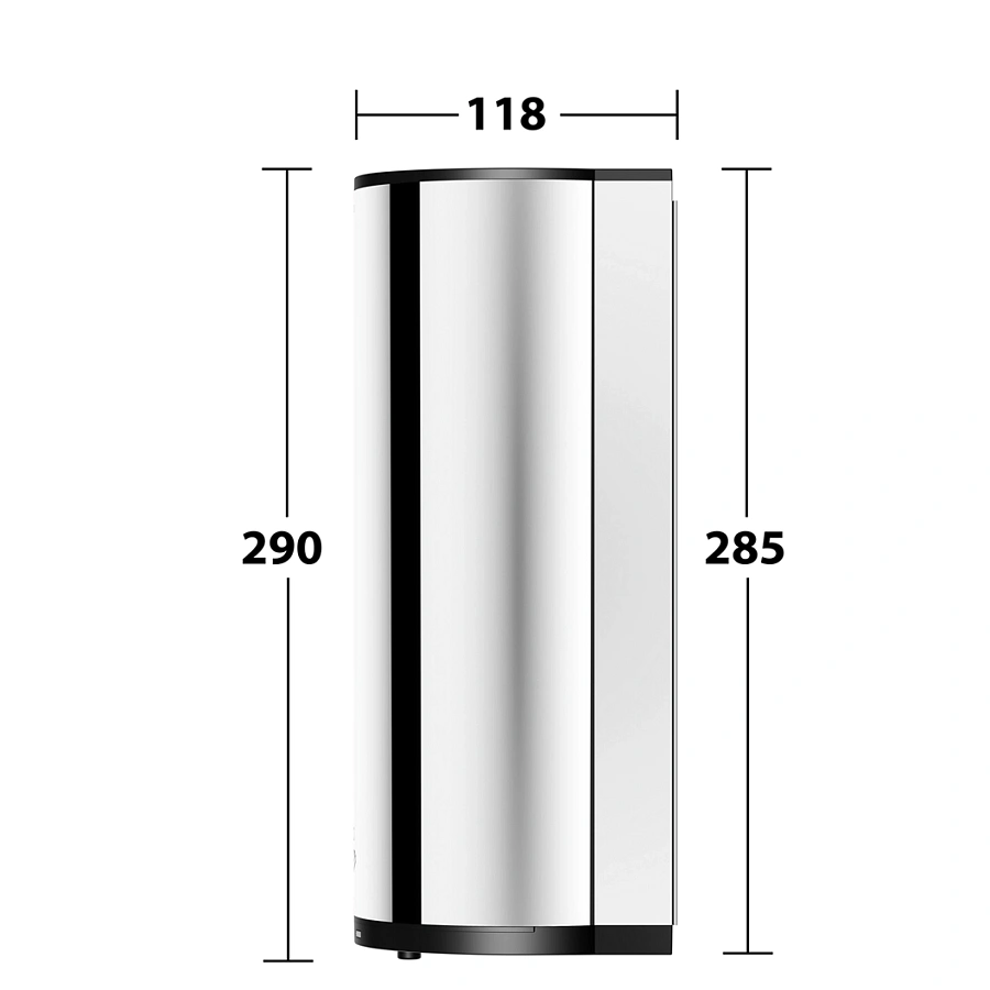 Дозатор для дезинфицирующих средств и геля Keuco Plan 14987010037 хром / черный
