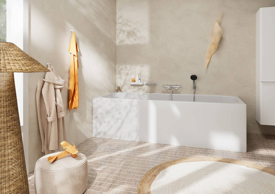 Смеситель для ванны Hansgrohe Tecturis S 73422000 хром