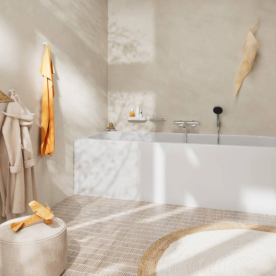 Смеситель для ванны Hansgrohe Tecturis S 73422000 хром