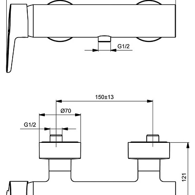 Смеситель Ideal Standard Connect Blue B9924AA для душа