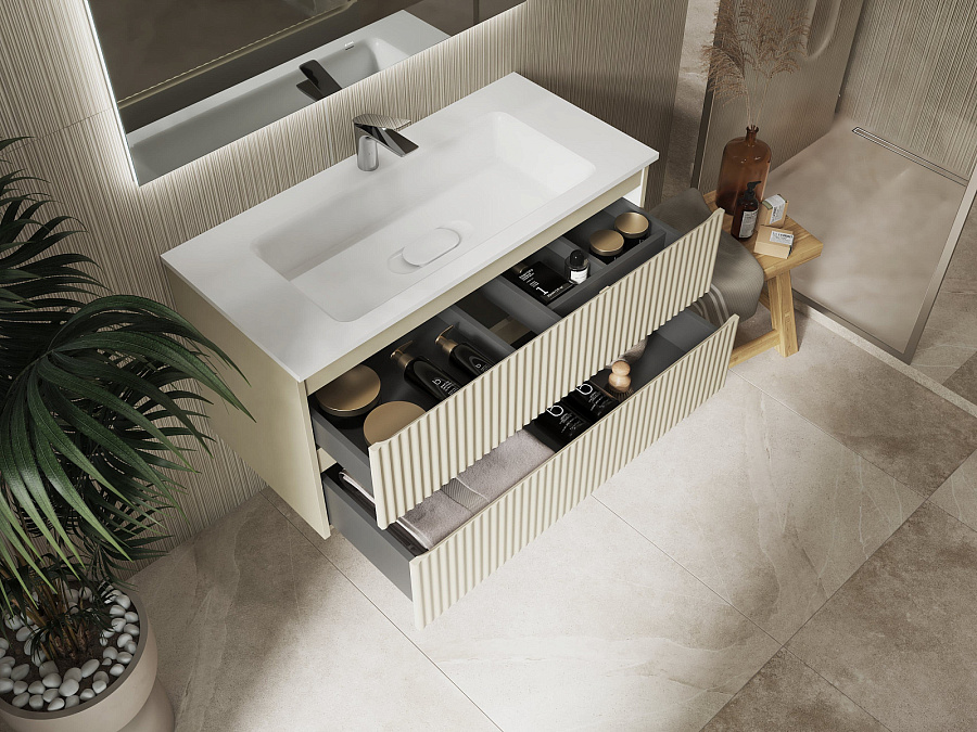 Тумба Raval Coste 100 подвесная Светло-коричневая