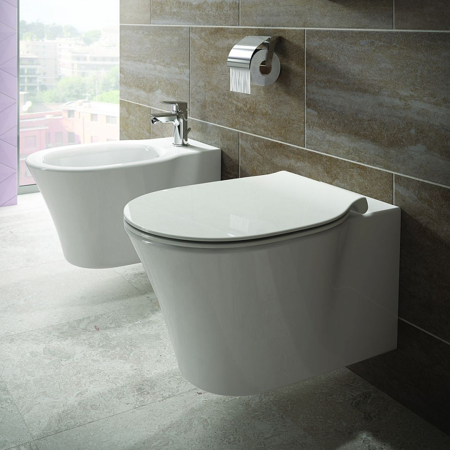 Унитаз подвесной Ideal Standard Connect Air AquaBlade с сиденьем микролифт