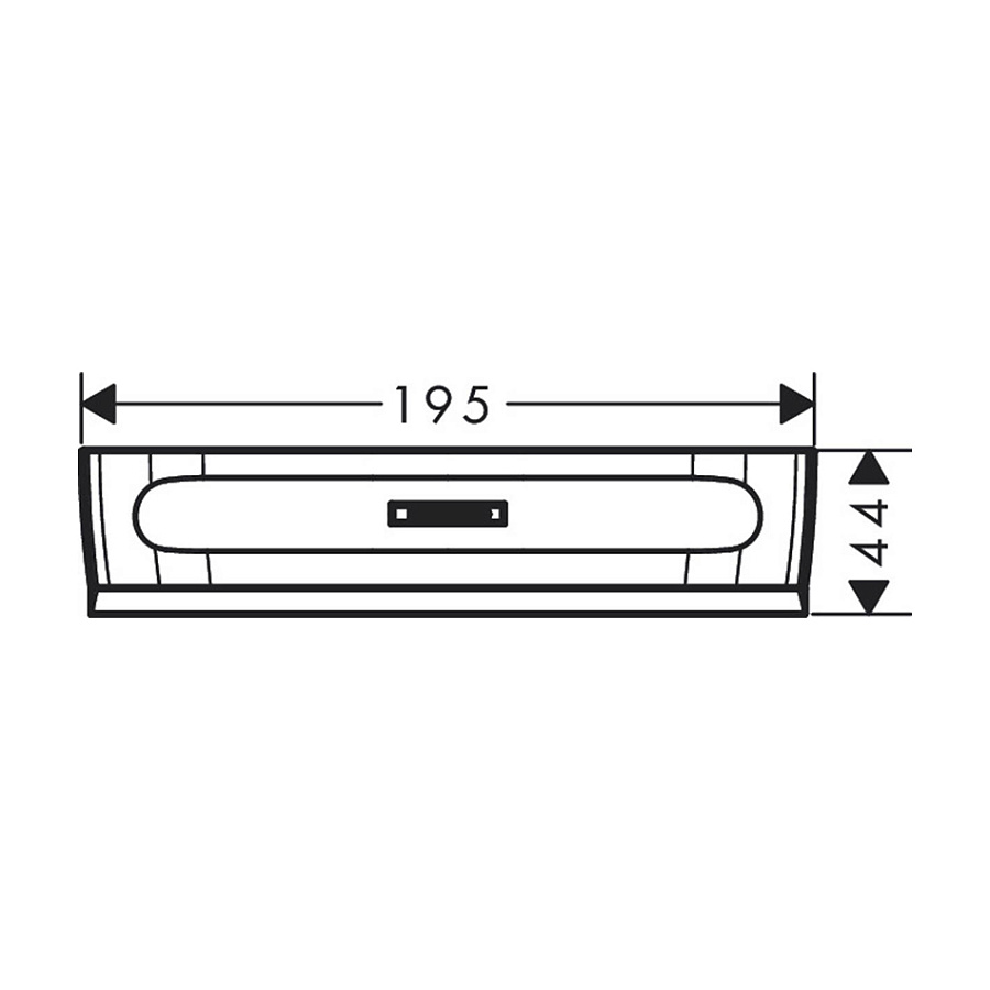 Hansgrohe WallStoris Скребок черный матовый 27916670