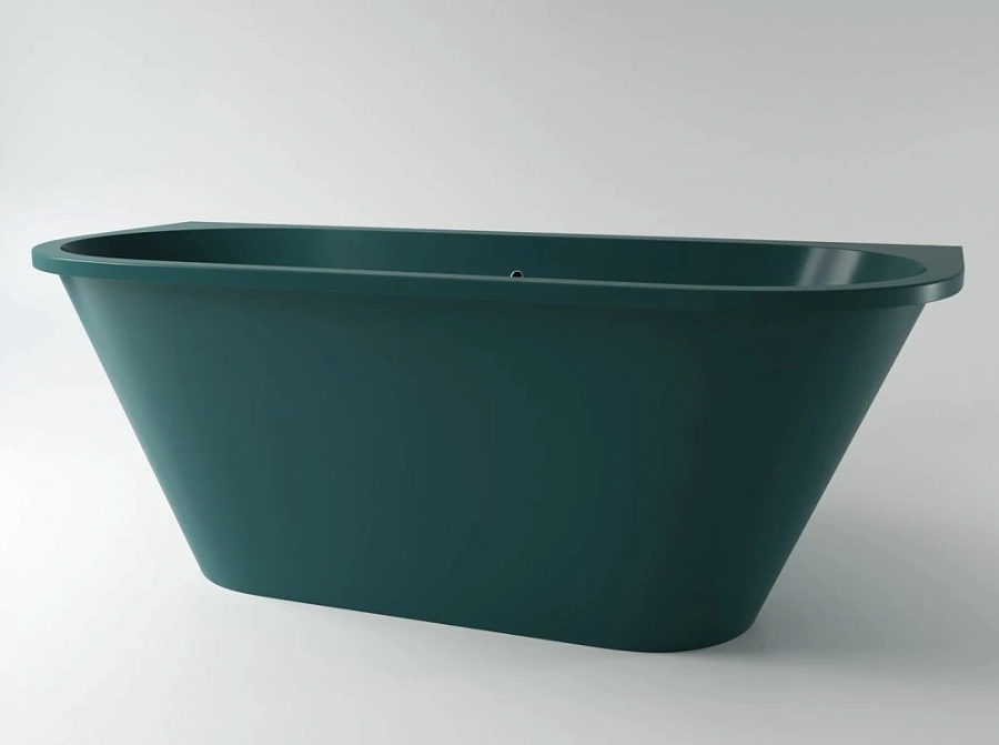 Ванна каменная Holbi Galatea Solid Surface 170x77 белый матовый