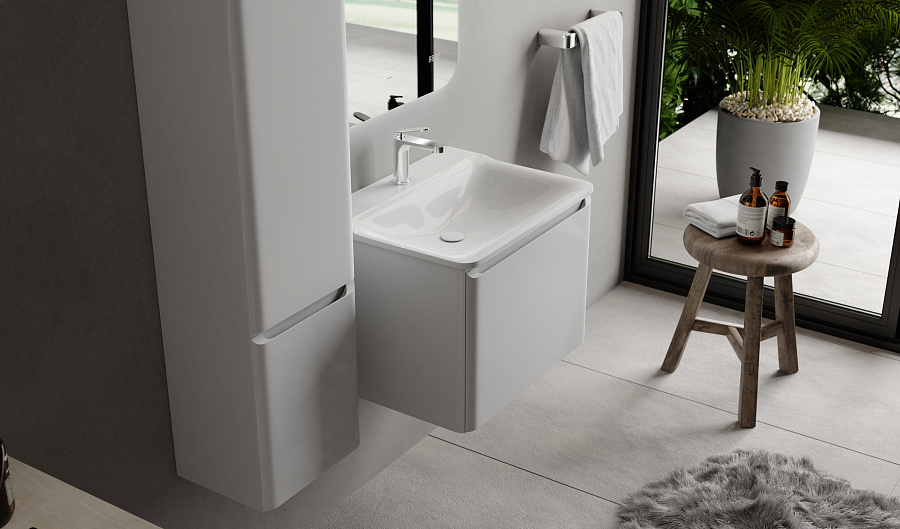 Тумба под умывальник Raval Welto 60 подвесная белая