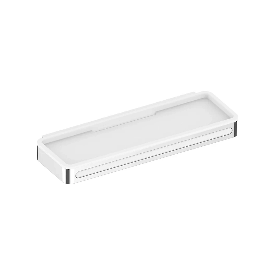 Полочка для душа cо стеклоочистителем Keuco Plan 14959010051 хром / белый