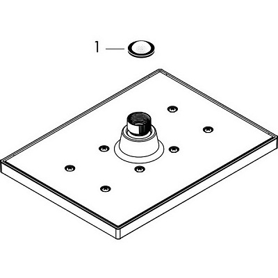 Верхний душ Hansgrohe Vernis Shape 230, 1jet, хром, 26281000