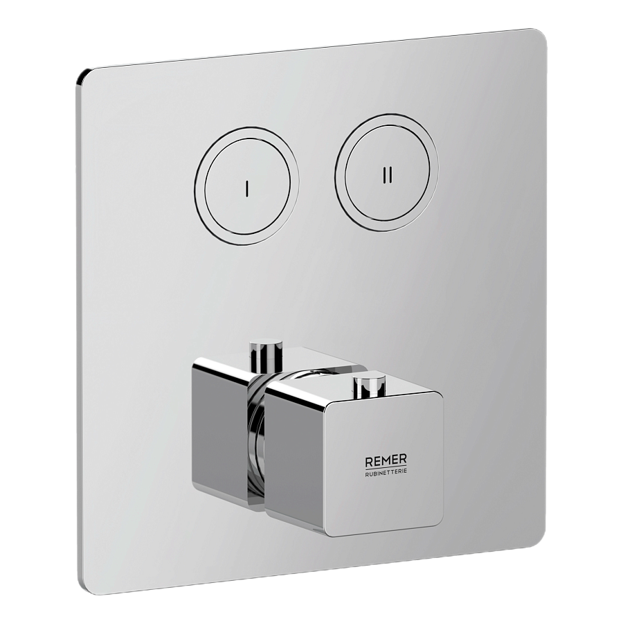 Смеситель термостатический для душа Remer Absolute AU99D2KB. Хром