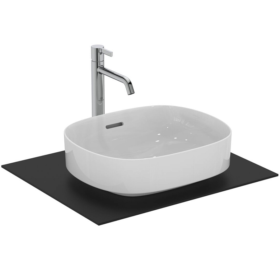 Раковина-чаша Ideal Standard Atelier Linda-X 45x38 см T439901 с переливом, белый глянцевый