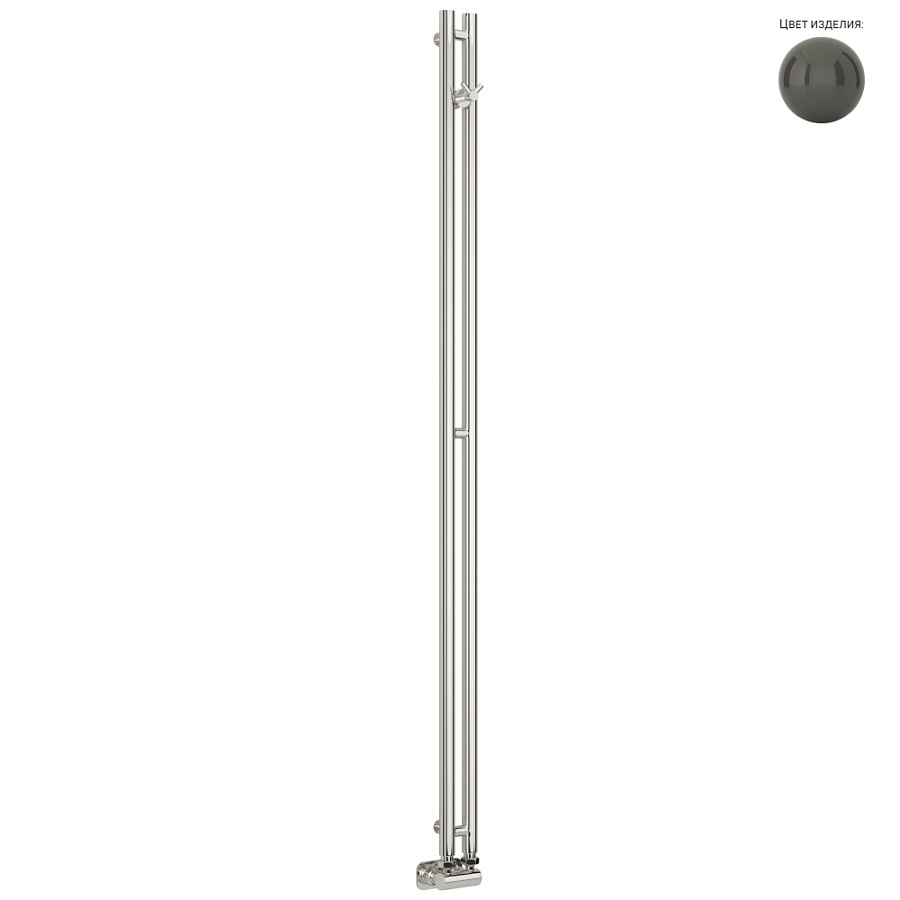 Водяной полотенцесушитель Сунержа Нюанс EU50+ 1545х50, RAL 7022 Серая умбра, арт.7022-0212-1545