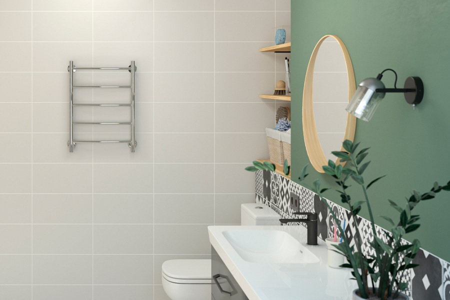 Водяной полотенцесушитель Стилье Версия-Н2 600х400 (5) Г 18, Без покрытия, арт.00622-6040