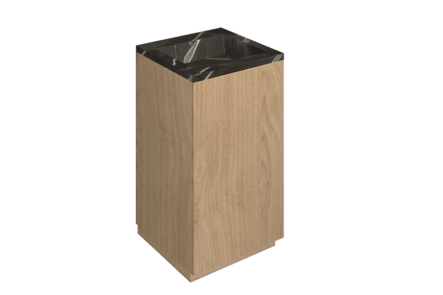 Раковина из керамогранита ITALON HOME Cube Air 50 Wood