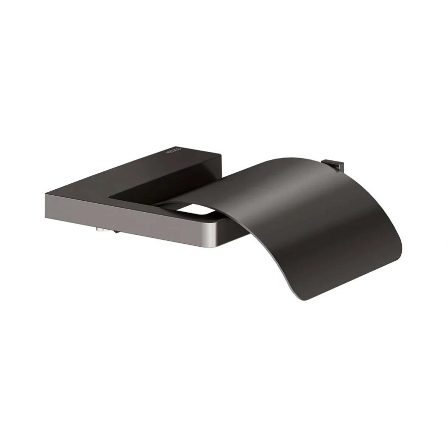 Держатель туалетной бумаги с крышкой Keuco Moll 12760350000 титан черный шлифованный